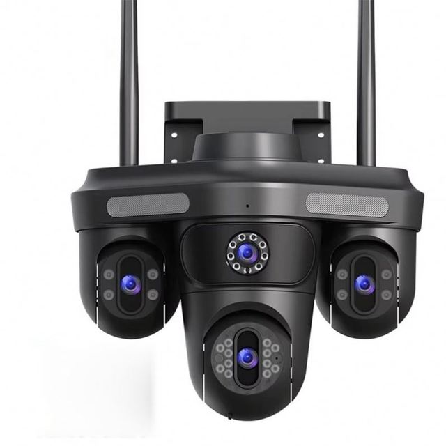 FACTORY PRICE Black 6K 9MP Three Lens Ipc360 Home Wifi Camera De Surveillance Two Way Audio Waterproof IP Cctv Security Camera