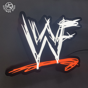 Enseigne lumineuse LED personnalisée style <span class=keywords><strong>WWE</strong></span>, affichage de logo 3D éclairé pour bar, salle de <span class=keywords><strong>jeux</strong></span> et décoration de fan pour mancave - Product Image 5