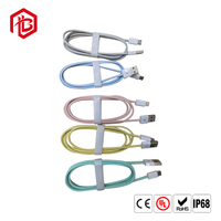 Connecteur de câble de données USB en cuivre durable de type DIN 10A, interface de charge stable, indice de protection IP67 pour remplacement de port de smartphone