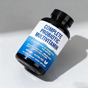 Probióticos Personalizados para Mulheres Cápsulas 50 Bilhões de CFU Suplemento Orgânico de Probióticos Cápsulas Pré-bióticas para Saúde Intestinal - Product Image 2