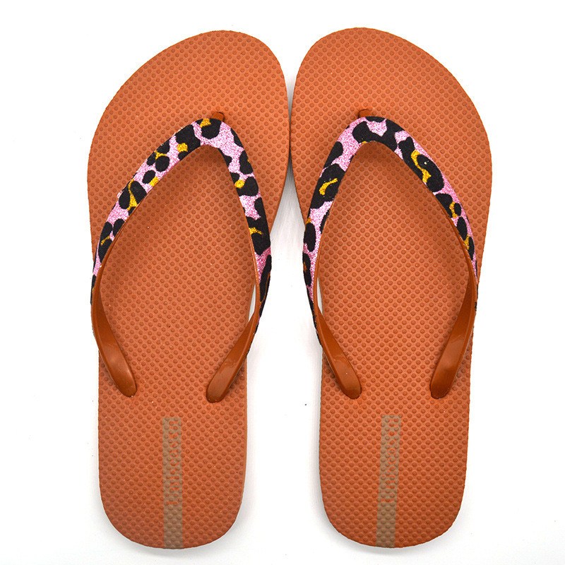 Women Beach Flip Flops Summer Fashion Flat Shoes Custom PVC PE Casual Slippers