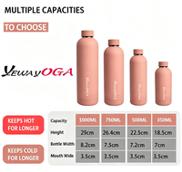 Bouteille isotherme sous vide personnalisée YEWAYOGA, nouvelle bouteille portable multi-capacités, cadeau personnalisé pour les entreprises promotionnelles ou le yoga
