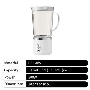 Promoción: Vaso Exprimidor Recargable de Alta Velocidad de 750 ml, Plástico, 3.7V, con Cuchillas de Acero Inoxidable, Moderno y Multifuncional para Mujeres - Product Image 4