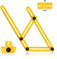 Règle de mesure d'angle multiple en plastique, outil de mesure d'angle, toutes les formes d'angles pour le travail du bois, 40 pièces