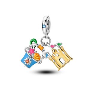 Ciondolo a nido d'ape con margherite della serie Bee, bestseller transfrontaliero, per gioielli fai da te, accessori per bracciali, placcato argento - Product Image 6