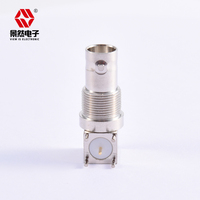 Edge 50 Ohm Angle droit BNC Femelle Cloison PCB Mount Connecteur Connecteurs d'alimentation en vrac
