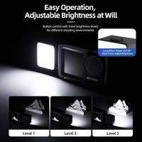 Lampe LED magnétique portable ML-M02 pour caméra vidéo, compatible avec DJI Osmo Action 5 Pro / Action 4 / 3