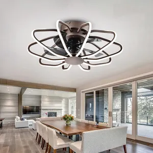 Plafonnier LED DC à intensité modulable en aluminium, design moderne et luxueux, luminaire décoratif de plafond