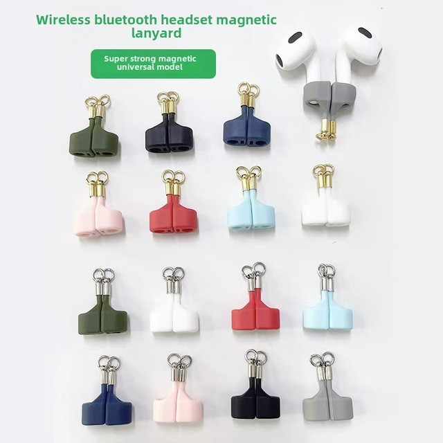 Silicone Magnetic Anti-Lost Device for AirPods Bluetooth Earphones Household Sundries