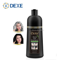 DEXE de Tinte para el Cabello Color Castaño Oscuro Natural, Champú sin Químicos, Sin PPD ni Amoníaco, Cubre el Cabello Blanco y Gris, para Hombres y Mujeres