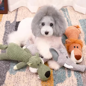 Squeaky Dog <b>Plush</b> Toys Luxury Fox Elephant lion Animal Shaped <b>Large</b> Squeakers Dog Toy <b>Plush</b> Pet Chew Toys - Product Image 5