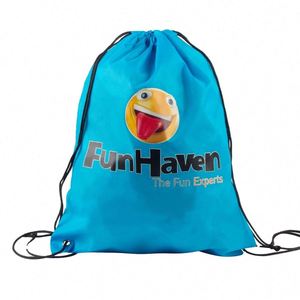 Sac à dos de sport personnalisé en polyester avec cordon de serrage pour la gym et les activités sportives - Product Image 5