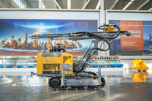 Foreuse DTH sur chenilles Hengwang à moteur diesel haute efficacité CE ISO pour projets de forage de trous de dynamitage dans les carrières de pierre - Product Image 3