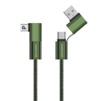 Câble USB en gros 3A tressé en nylon USB C vers Type C, câble de charge multiple PD 60W à charge rapide 4-en-1 pour téléphone portable