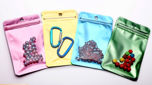Metal Colors with Resealable <b>Bags</b> Colored Jewelry or Food Resealable <b>Bags</b> <b>Makeup</b> Self-sealing <b>Bags</b> with <b>Transparent</b> Front - Product Image 2