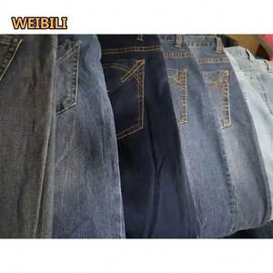 运气库存服装品牌二手服装男装男童牛仔裤超低价库存品牌牛仔牛仔裤紧身直筒裤 - Product Image 6