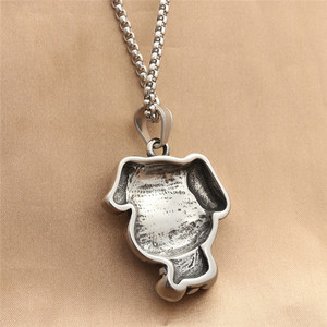 yunnique Cartoon Dog Pendant Stainless Steel Necklace Men's <b>Retro</b> <b>Gift</b> Jewelry 280547 - Product Image 2