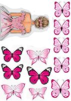 Décoration de gâteau en papier en forme de papillon coloré pour les anniversaires de filles, la fête des mères, la Saint-Valentin et les célébrations du Nouvel An