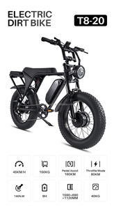 Wins T8 Lokaler US-Lagerbestand Vollgefedertes Mountainbike Stahlrahmen E-Bike 20 Zoll Elektrisches Fatbike - Product Image 2