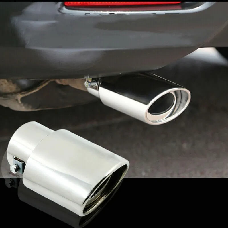 Universal Aço Inoxidável Car Exhaust Tail Silenciador Dica Tubo para Car-styling Decoração DIY Acessórios Novo