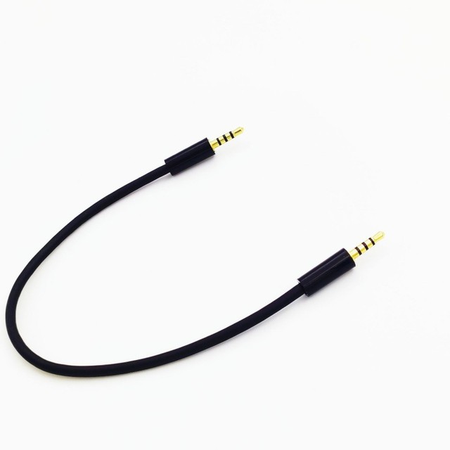 2.5mm Male Male Audio Cable 20cm Gold Plated Stereo Headphone Jack Connector PVC for Gaming Headsets Xbox MP3 Players Speakers