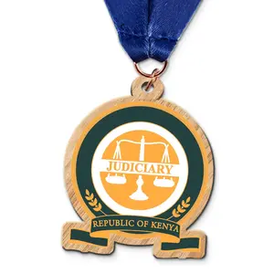 Custom printed wood medalls medallion engraved wooden sports award medals with laser engrave