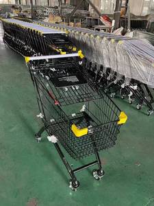 Directo de fábrica Popular 80L Supermercado Carrito de compras Estilo profesional Chapado en zinc a un precio inmejorable - Product Image 3