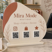 Panneau d'affichage circulaire en acrylique personnalisé, adapté à la présentation de la marque de bijouterie