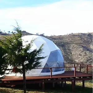 Новый высококачественный Водонепроницаемый Прочный кемпинг геодезический шатер наружный прозрачный купольный тент