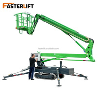 Nacelle élévatrice araignée sur chenilles de 22 m (70 pieds) avec flèche télescopique de 18 m de hauteur de levage, machine de levage mobile, nacelle élévatrice sur chenilles pour personnel