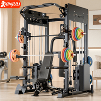 LISGLO Appareil de musculation multifonctionnel Smith Machine pour la maison, équipement d'entraînement intégré en acier, vente chaude