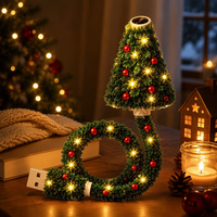 Mini projecteur LED USB flexible, veilleuse, lampe d'ambiance pour plafond en forme d'étoile et d'arbre de Noël, décoration pour voiture et maison, arbre de Noël avec lumières LED