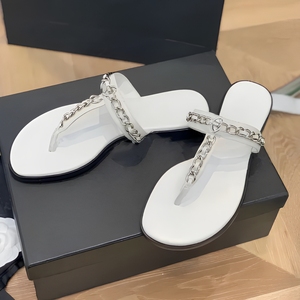 Premium Luxury <b>Sandals</b> Versatile Shopp Dates Durable Open-toe Comfortable Summer Beach Shoes Genuine Leather Women's Flip-flops - Product Image 6
