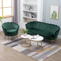 Fauteuil de détente moderne en velours avec fonction massage, en forme de coquille, pour salon, appartement, salle à manger, hôtel, extérieur et hôpital
