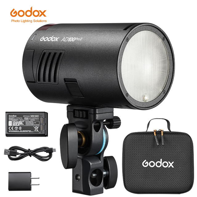 Ad100proii Ad100pro Ii 100ws 2.4g Ttl Photography Flash Strobe 1/8000 Hss Pocket Flash Light With 2600mah Lithium Battery
