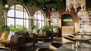 ร้านอาหารไม้หรูหราและเคาน์เตอร์บาร์ค็อกเทล |   เฟอร์นิเจอร์ตกแต่งผับแบบสั่งทำ |   บริการสร้างและออกแบบแบบครบวงจร - Product Image 5