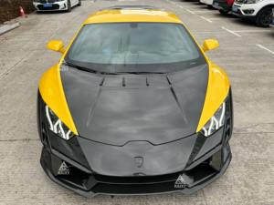 Kit de carrosserie pare-chocs en Fiber de carbone Huracan pour <span class=keywords><strong>Lamborghini</strong></span> Huracan LP580 LP610 EVO 2014 + Kit de conversion Tecnica lèvre avant en carbone sec - Product Image 2