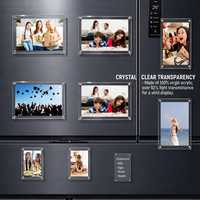 Cadre photo magnétique en acrylique transparent personnalisé, double face, sans cadre, pour affichage rapide des images, support de bureau