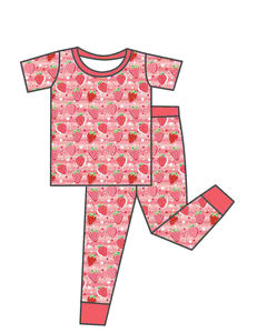 Yihui OEM Maßgeschneidertes Mädchen-Bekleidungsset Kurzarm und Lange Hose Bambus-Schlafanzug Lässiges Outfit für Größere Kinder - Product Image 5