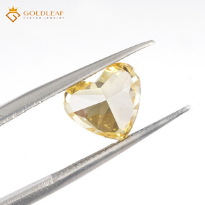 รายงาน IGI ของ Goldleaf เพชรสังเคราะห์เจียระไนรูปหัวใจ สีเหลืองสดใส ขนาด 1-3 กะรัต ระดับความสะอาด VVS VS เพชรแล็บสำหรับทำเครื่องประดับ - Product Image 3