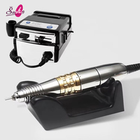 Micromoteur professionnel 28000 tr/min à faible bruit pour manucure, ponceuse à ongles portable G5, machine à polir le gel, dissolvant pour salon de pédicure