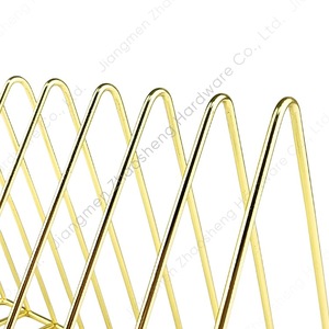 Desktop Magazine Rack 9 Grids Durable Iron Bookshelf Storage <b>Organizer</b> Office <b>File</b> Holder - Product Image 2