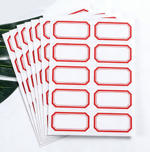 Eco-friendly Cardboard Stickers Detachable Labels Adhesive Business Card Labels Die-cut Blank Labels for Kids Name <strong>Annotation</strong> - Product Image 2