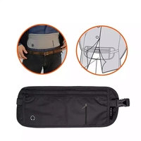 TINYATHot Sac banane de sécurité unisexe, pochette de voyage compacte avec fermeture éclair discrète, en tissu Oxford imperméable, pour la course/sport