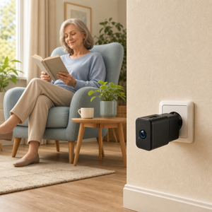 WiFi Charger Camera EU UK <b>Plug</b> HD Indoor Security Camera <b>Wall</b> <b>Socket</b> Camera - Product Image 3