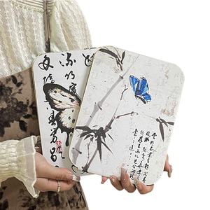 Espejo de maquillaje de alta definición para mujer escritorio vertical <span class=keywords><strong>plegable</strong></span> de cuero Pu diseño exquisito portátil para el hogar Ins Wind al por mayor - Product Image 5