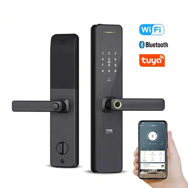 Waterproof Fingerprint Door Lock Ce Guangzhou Hight Security Gateway Tuya Smart Zigbee Online Lock