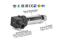 Transmisor de Presión Industrial en Línea con Sensor de Tensión, Sistema Hidráulico IP65, 0.25%FS, 4-20mA, 0-5V, 0-10V, 100-1500 Bar, SS304, ZHYQ