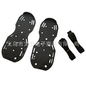 Aérateurs à pointes Yili noirs pour le jardinage, chaussures pour ameublir le sol, outils d'entretien des pelouses - Product Image 1