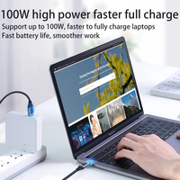 Fabricant 5A Courant Conversion Rapide Fil de Charge en Nylon PD 100W Type-C vers Type C Câble de Données Mâle pour Téléphone Portable